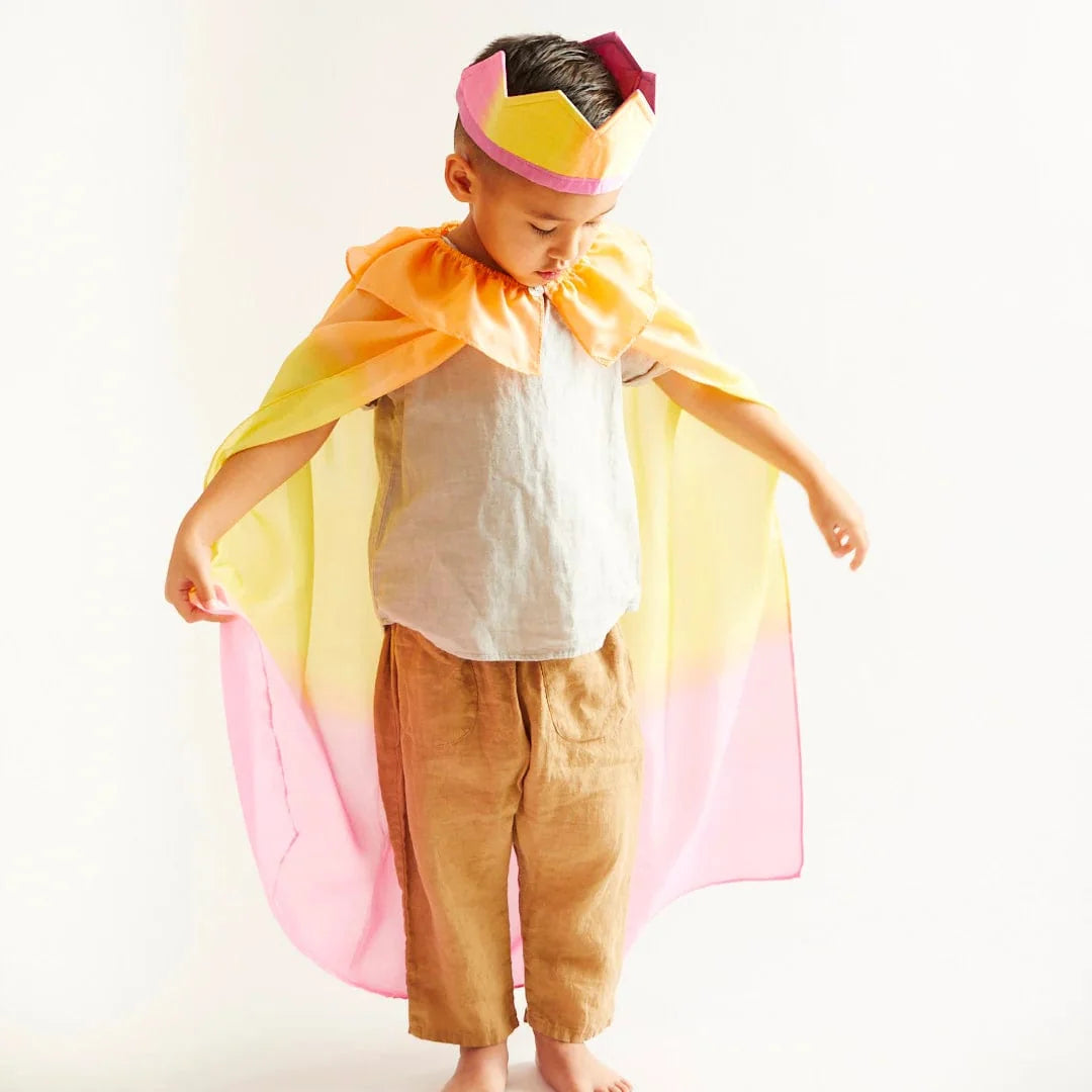 Sarah's Silks Hummingbird Pink Silk Cape