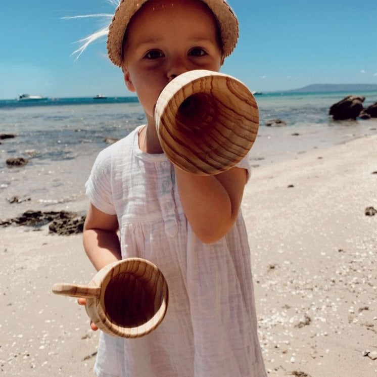 Explore Nook Wooden Funnel & Large Cup set