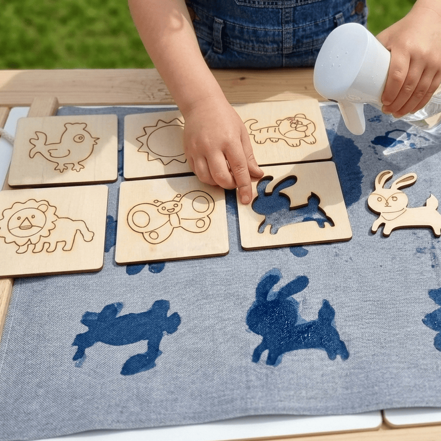 Funova Stencil, Stamp and Spray Set