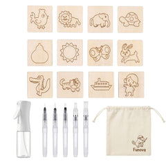 Funova Stencil, Stamp and Spray Set