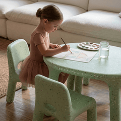 Funova Confetti Kids Table and Chairs Set - Sage