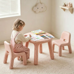 Funova Confetti Kids Table and Chairs Set - Peach