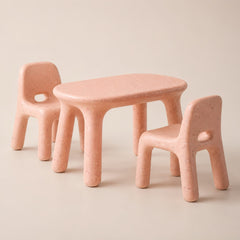 Funova Confetti Kids Table and Chairs Set - Peach