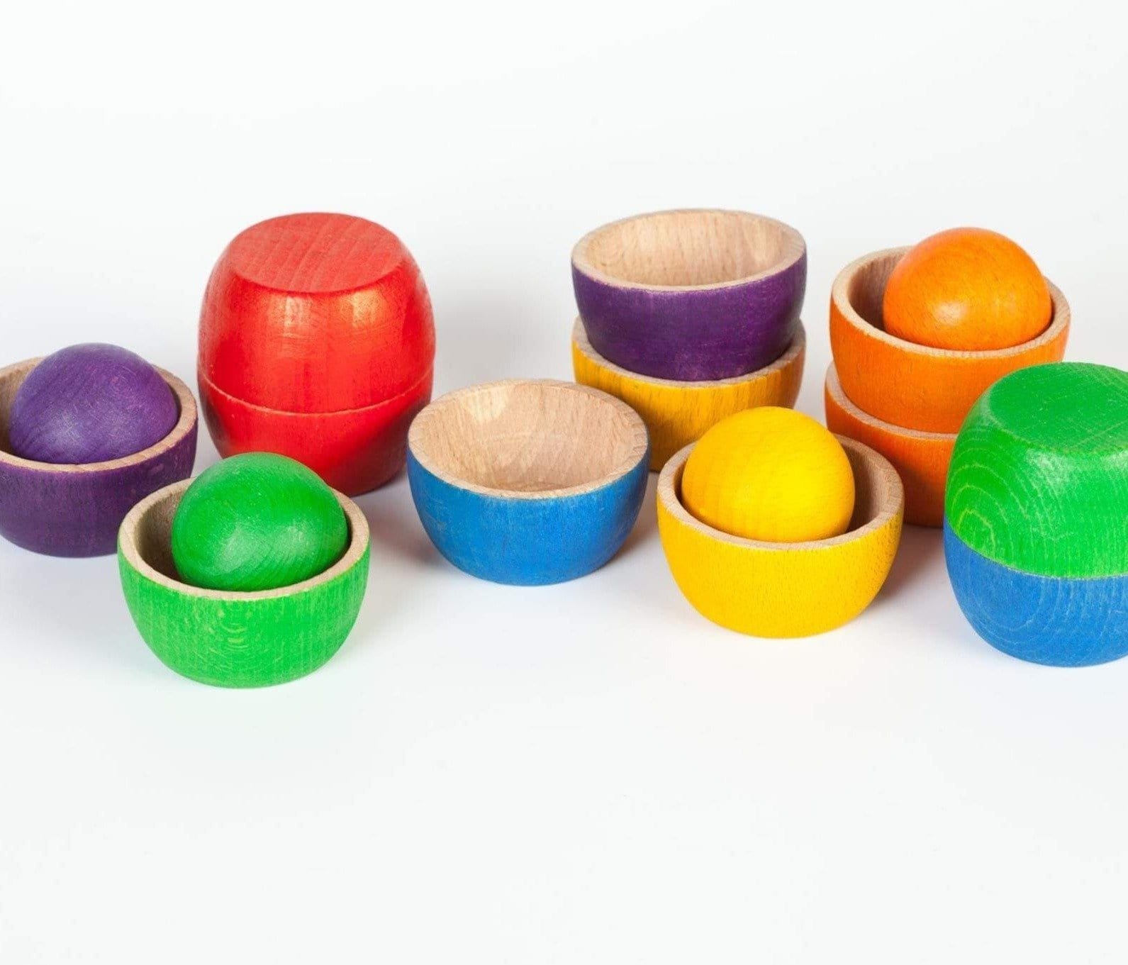 Grapat Rainbow Coloured Bowls & Balls