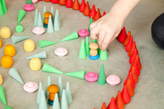Grapat Mandala Green Cones 36 Pieces