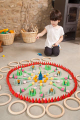 Grapat Mandala Green Cones 36 Pieces