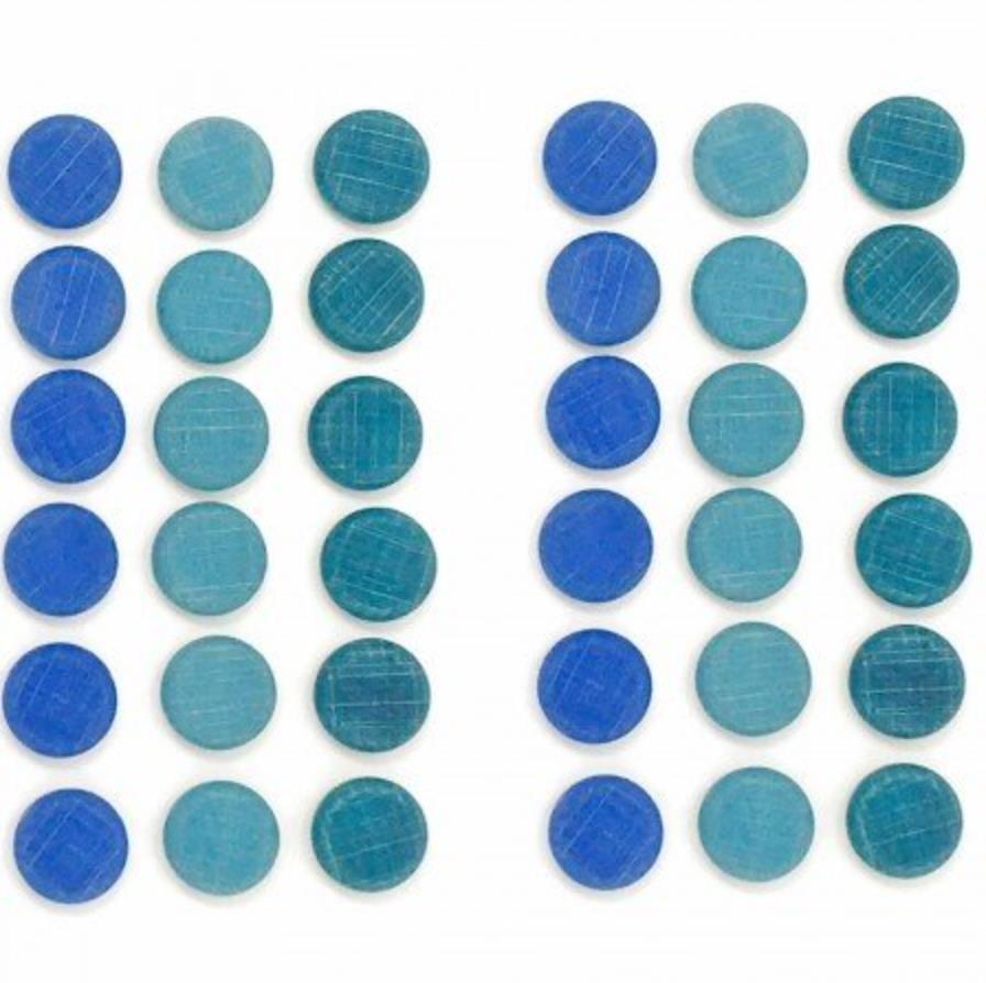 Grapat Mandala Blue Coins 36 Pieces