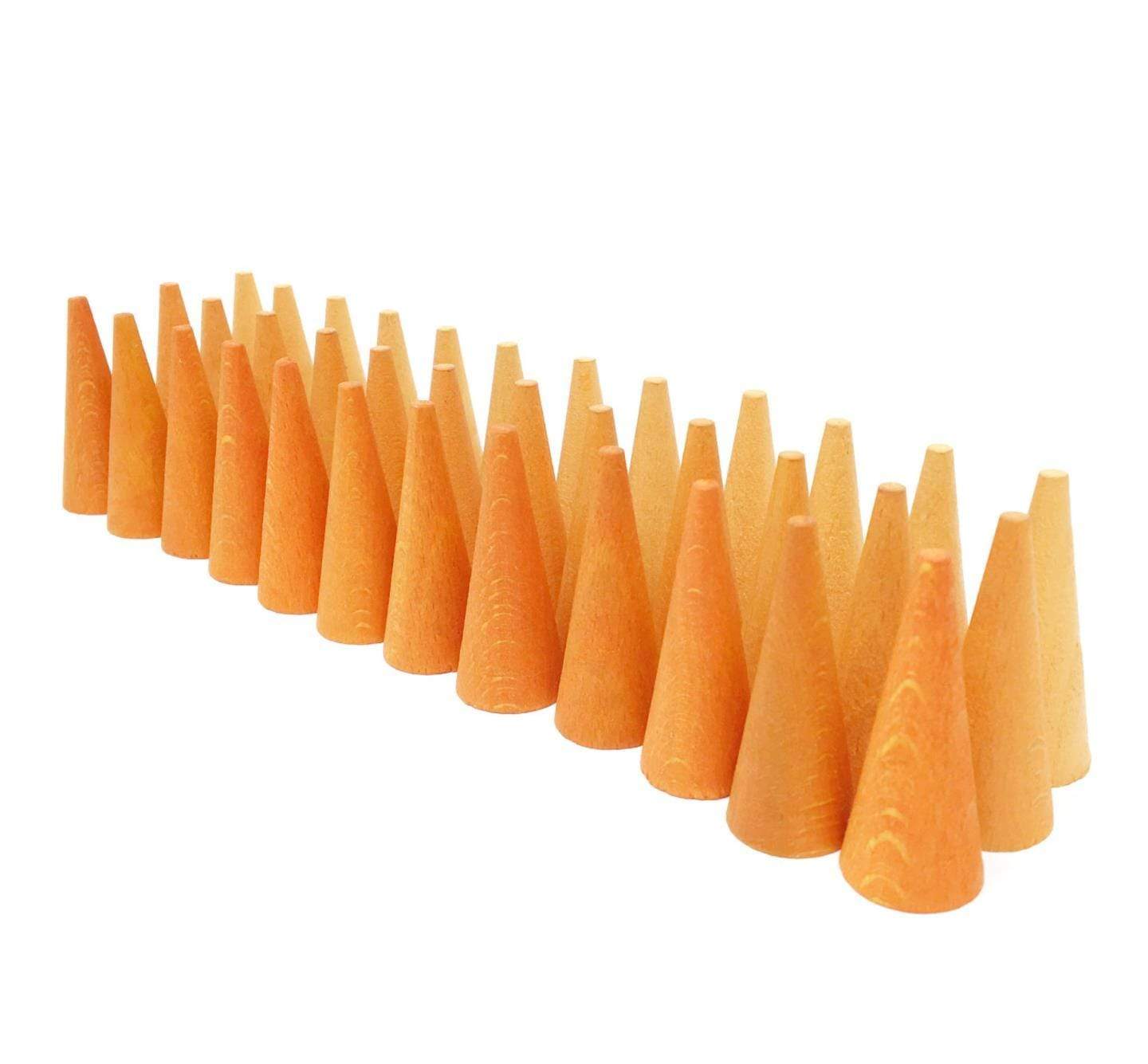 Grapat Mandala Orange Cones 36 Pieces