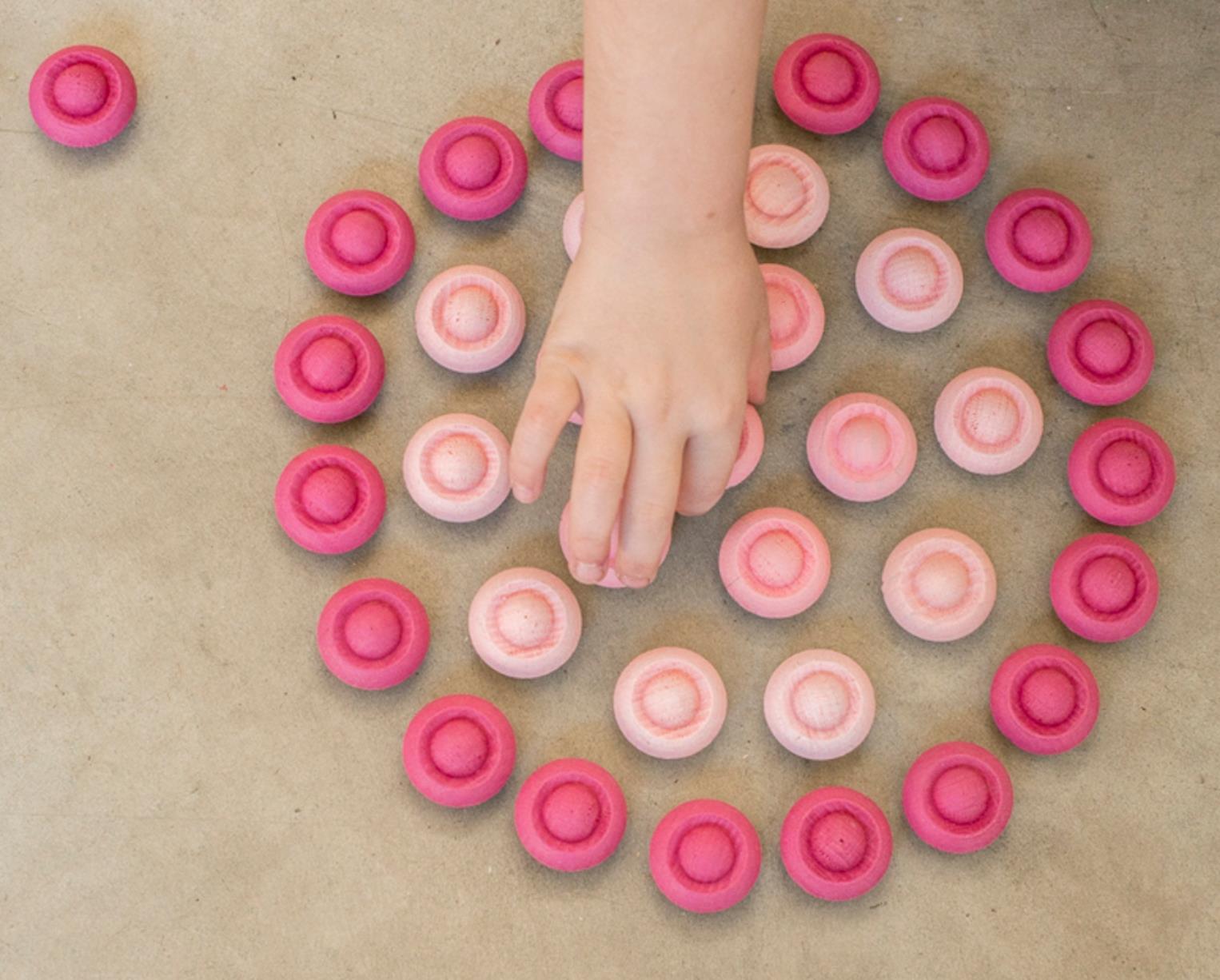 Grapat Mandala Pink Flowers 36 Pieces