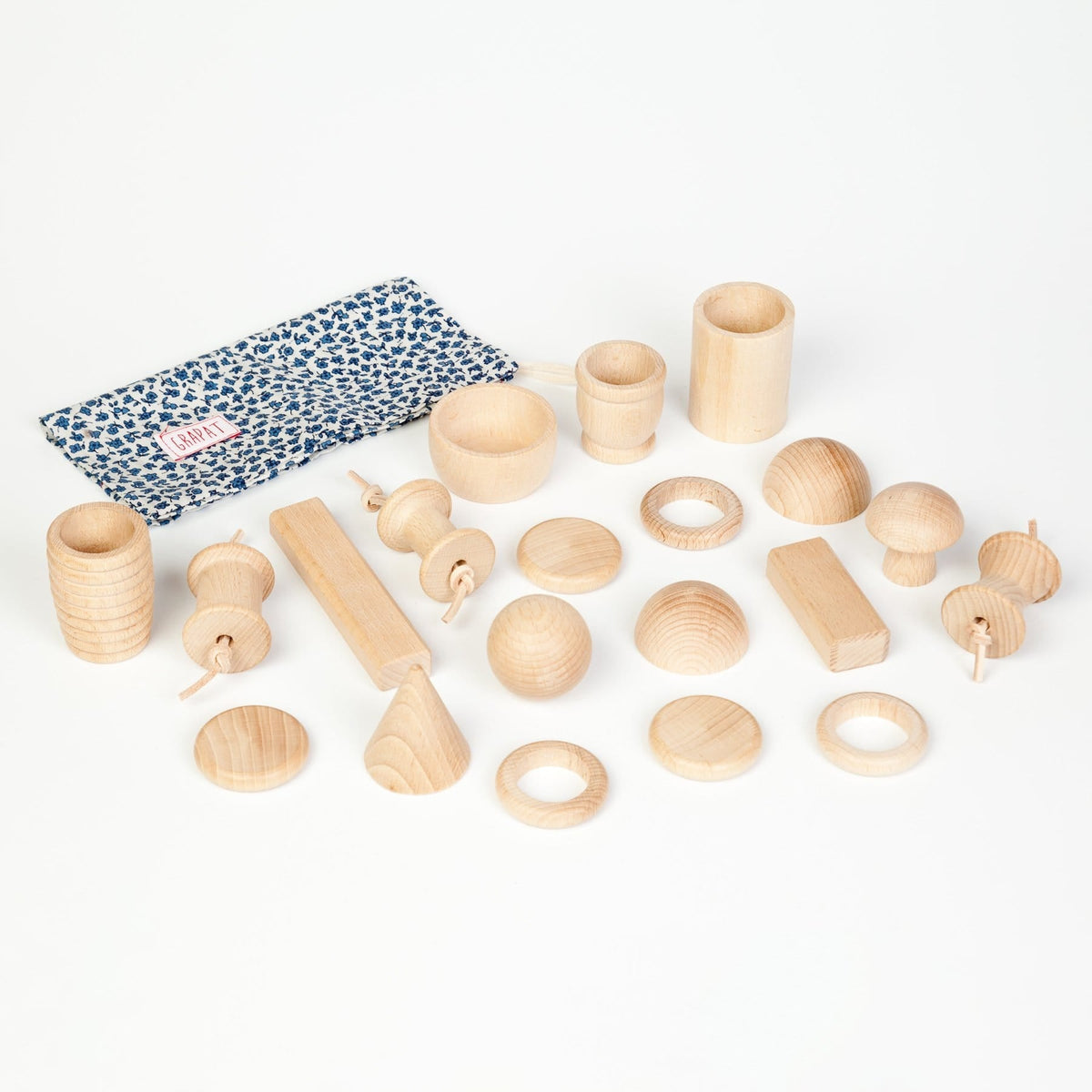 Grapat Treasure Basket Natural 20 elements