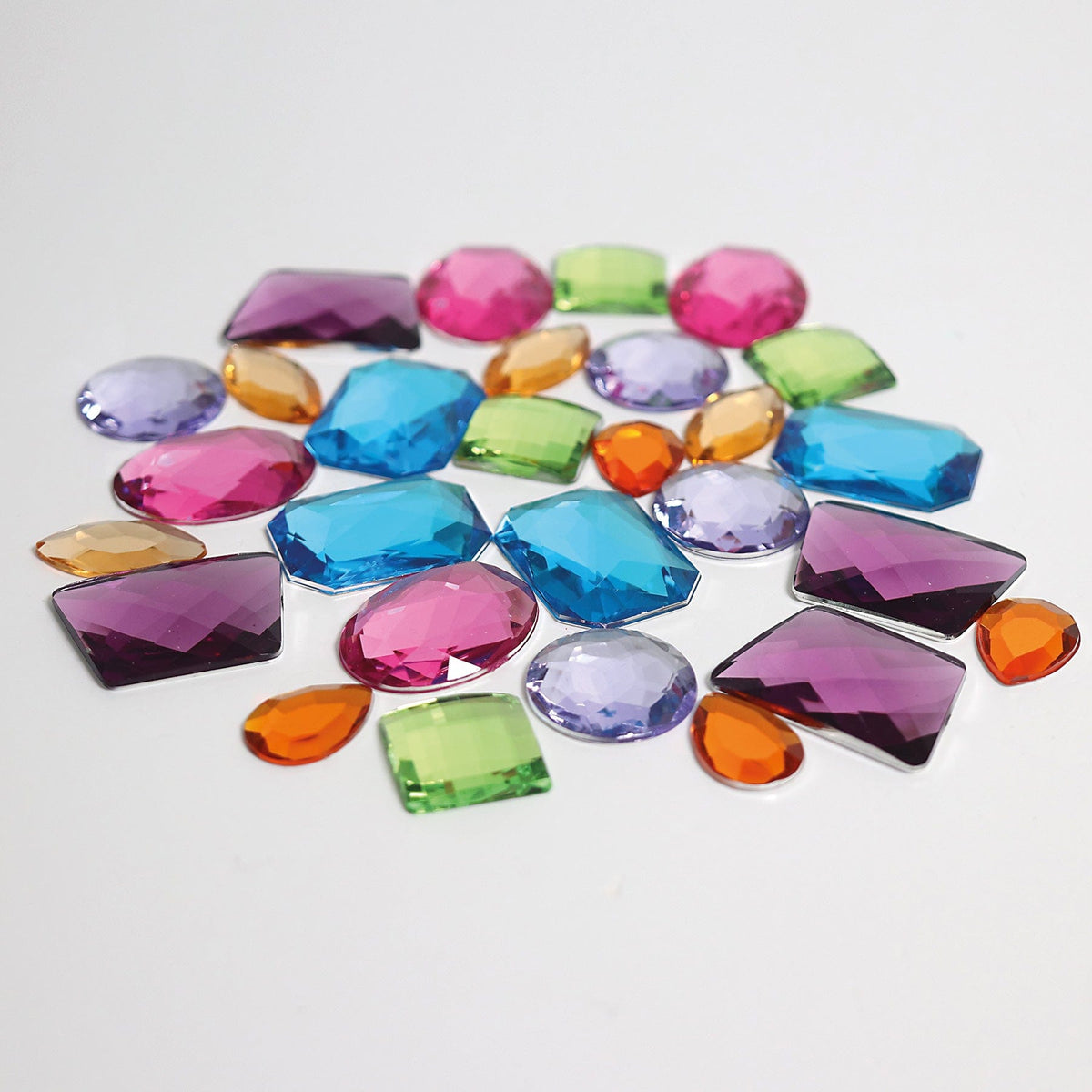 Grimm's Giant Acrylic Glitter Stones 28 pieces