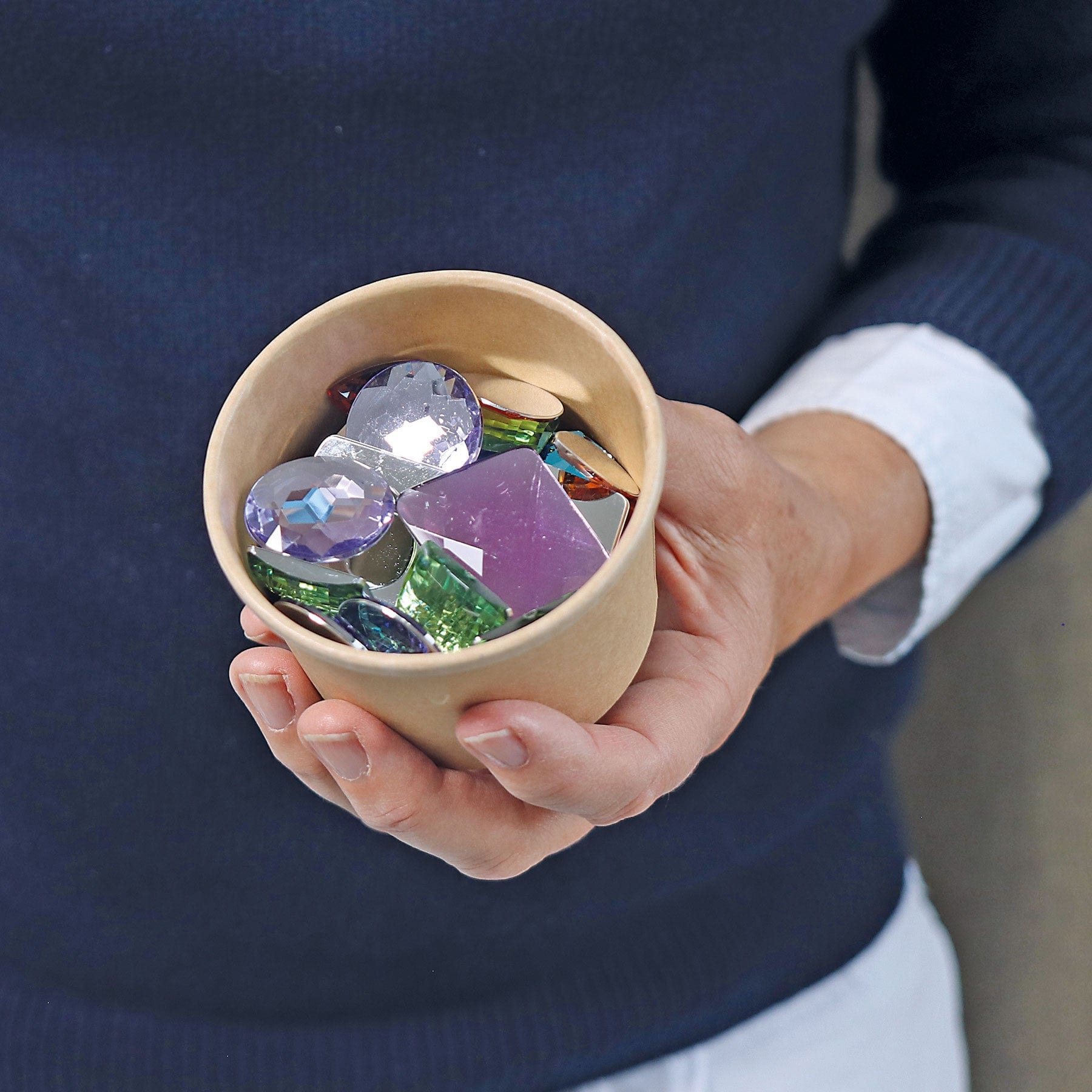 Grimm's Giant Acrylic Glitter Stones 28 pieces