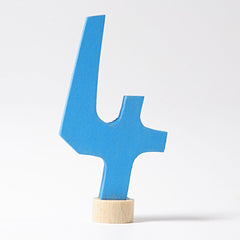 Grimm's Number 4 Candle Holder Decoration Anthroposophical