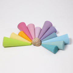 Grimm’s Pastel Rainbow Forest 12 Pieces