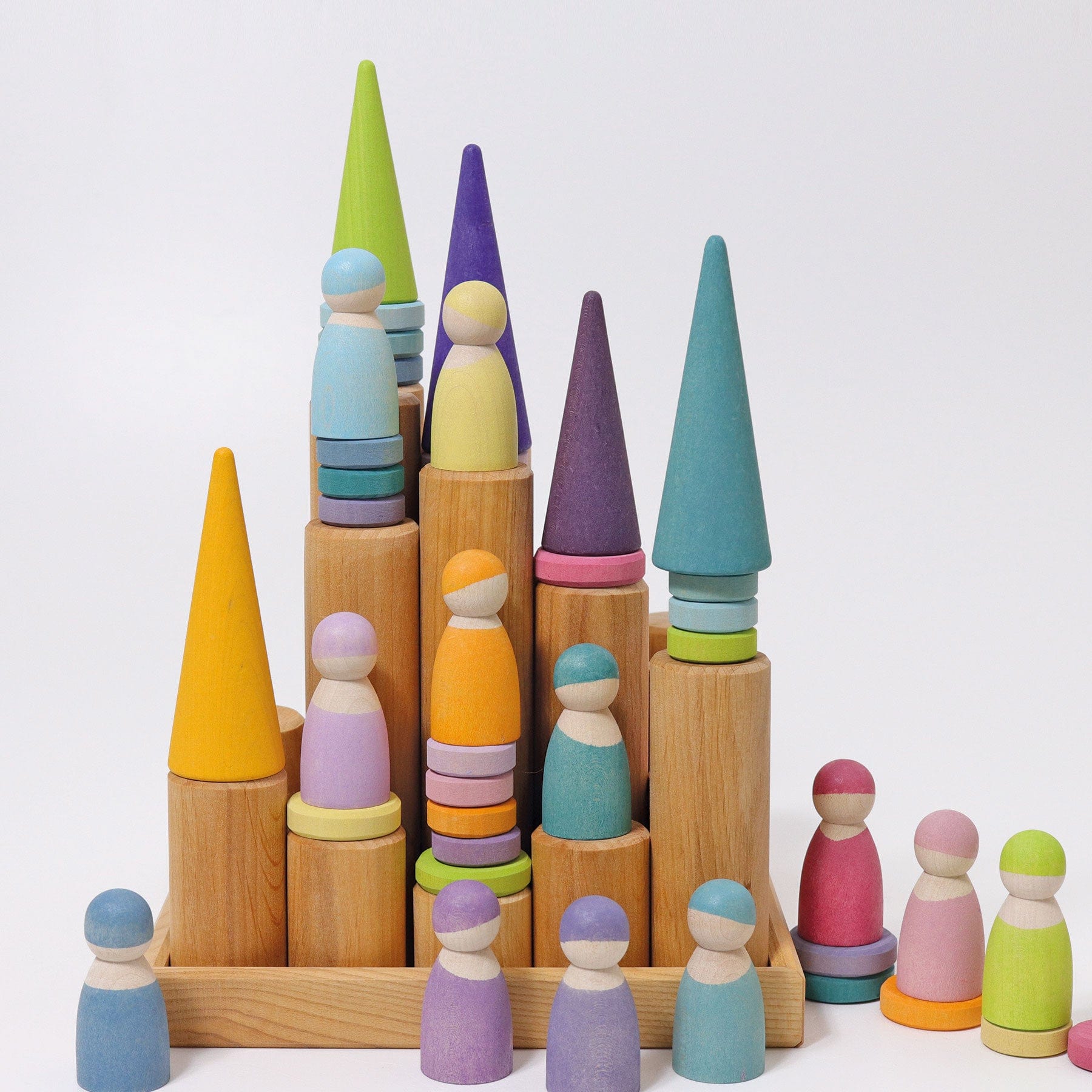 Grimm’s Rollers Large Building Set Natural