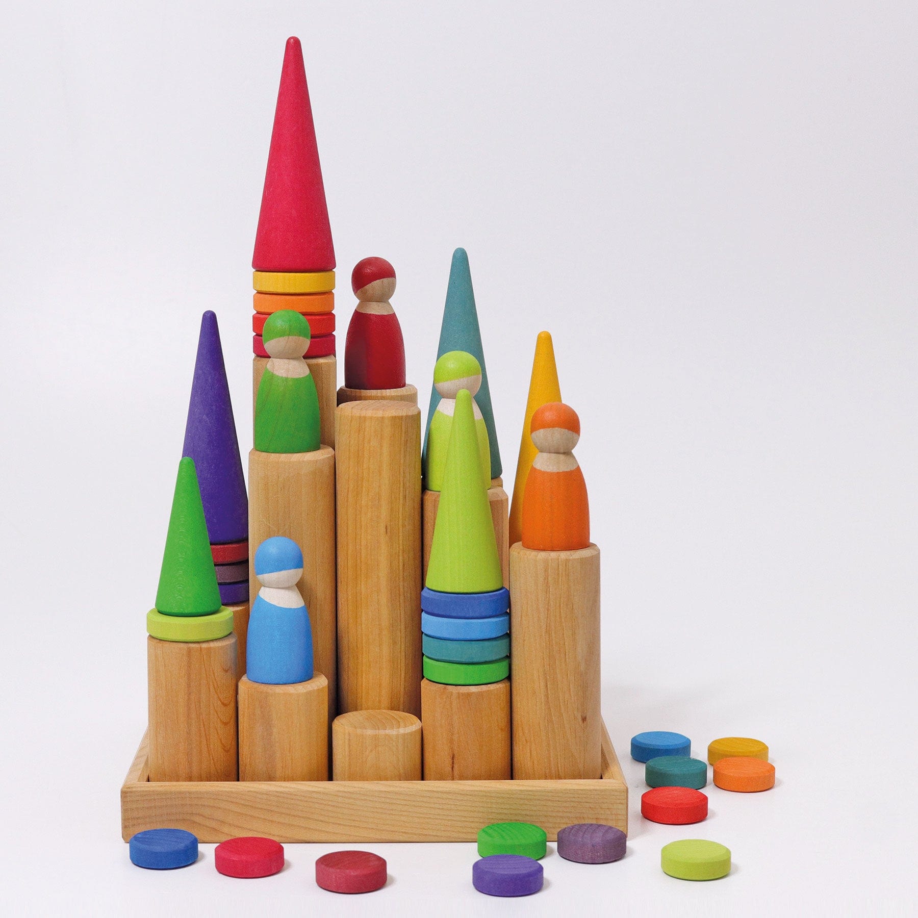 Grimm’s Rollers Large Building Set Natural