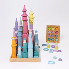 Grimm’s Rollers Large Building Set Pastel