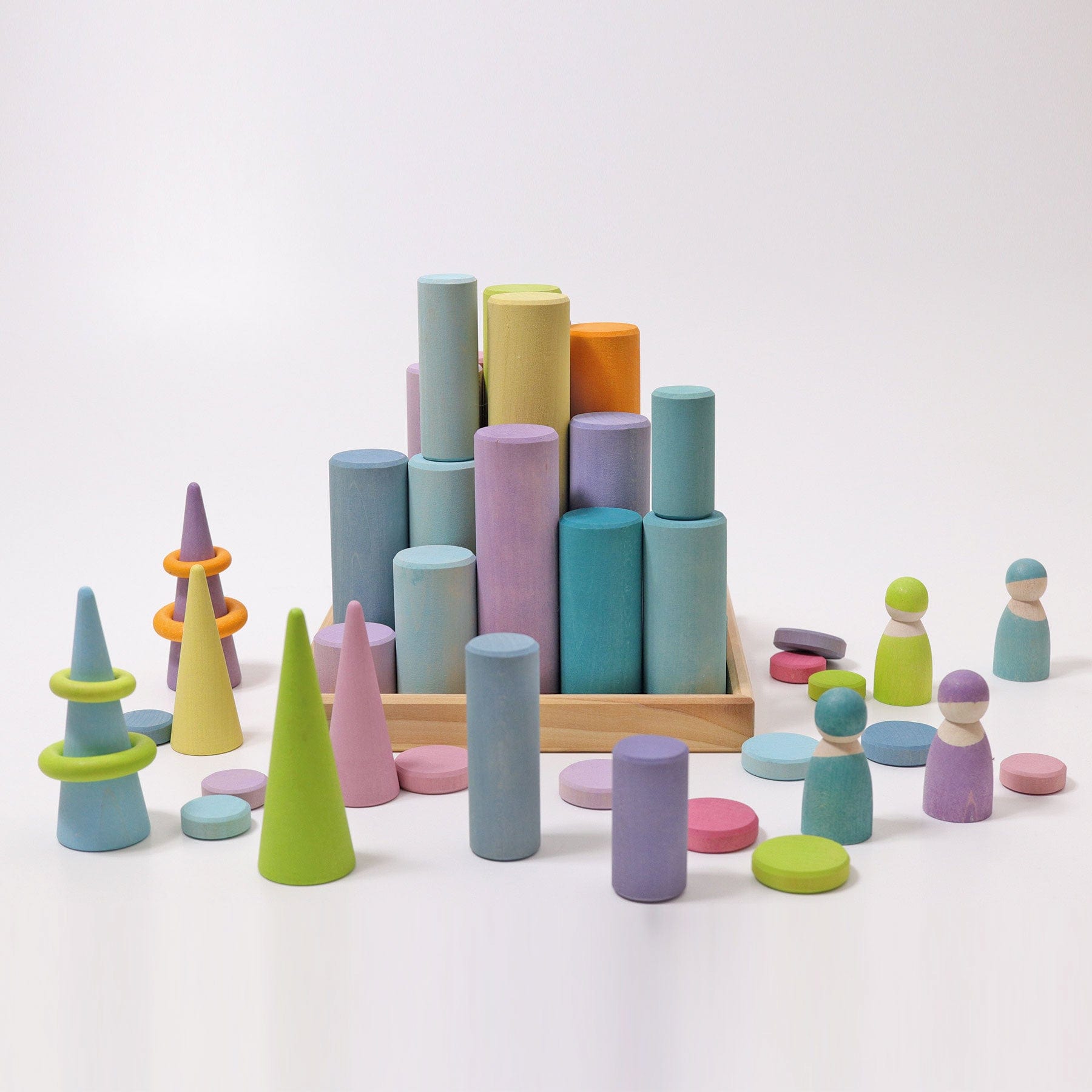 Grimm’s Rollers Large Building Set Pastel