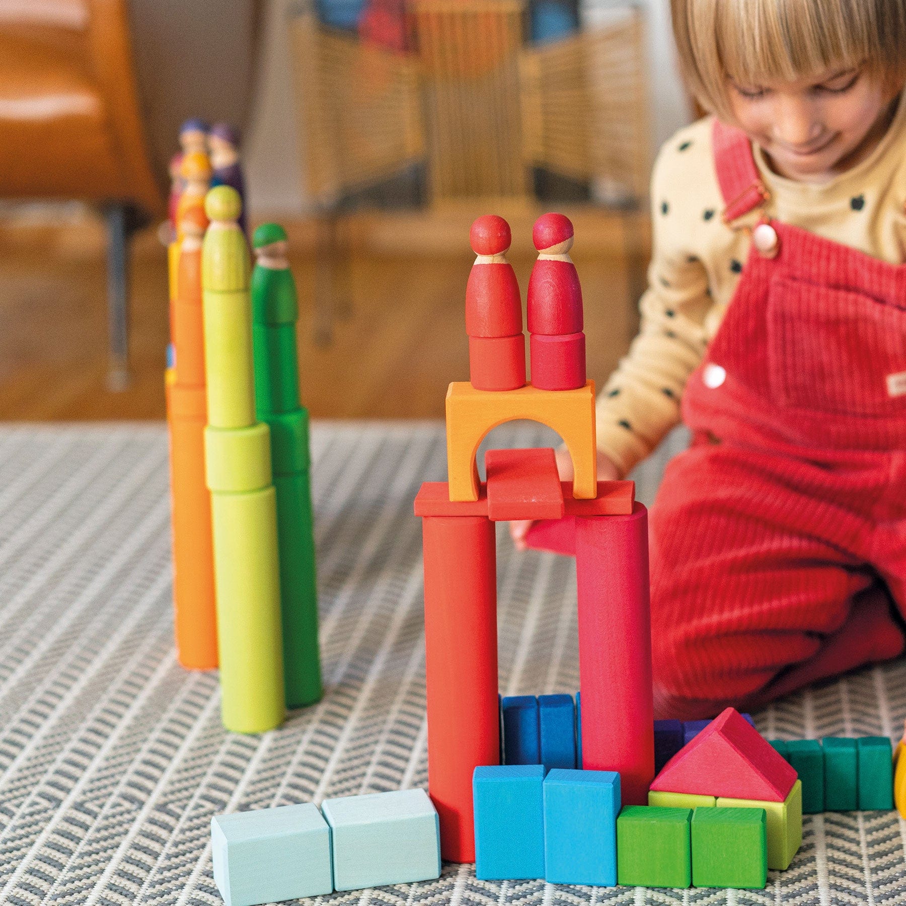 Grimm’s Rollers Large Building Set Rainbow