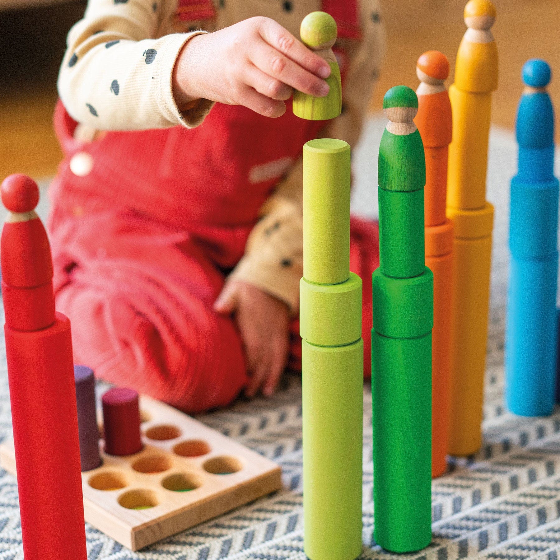 Grimm’s Rollers Small Sorting Game Rainbow