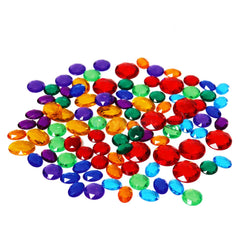 Grimm's Small Acrylic Glitter Stones 100 pieces