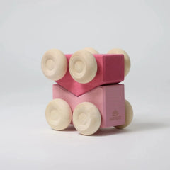 Grimm's Stacking Cars - Pink