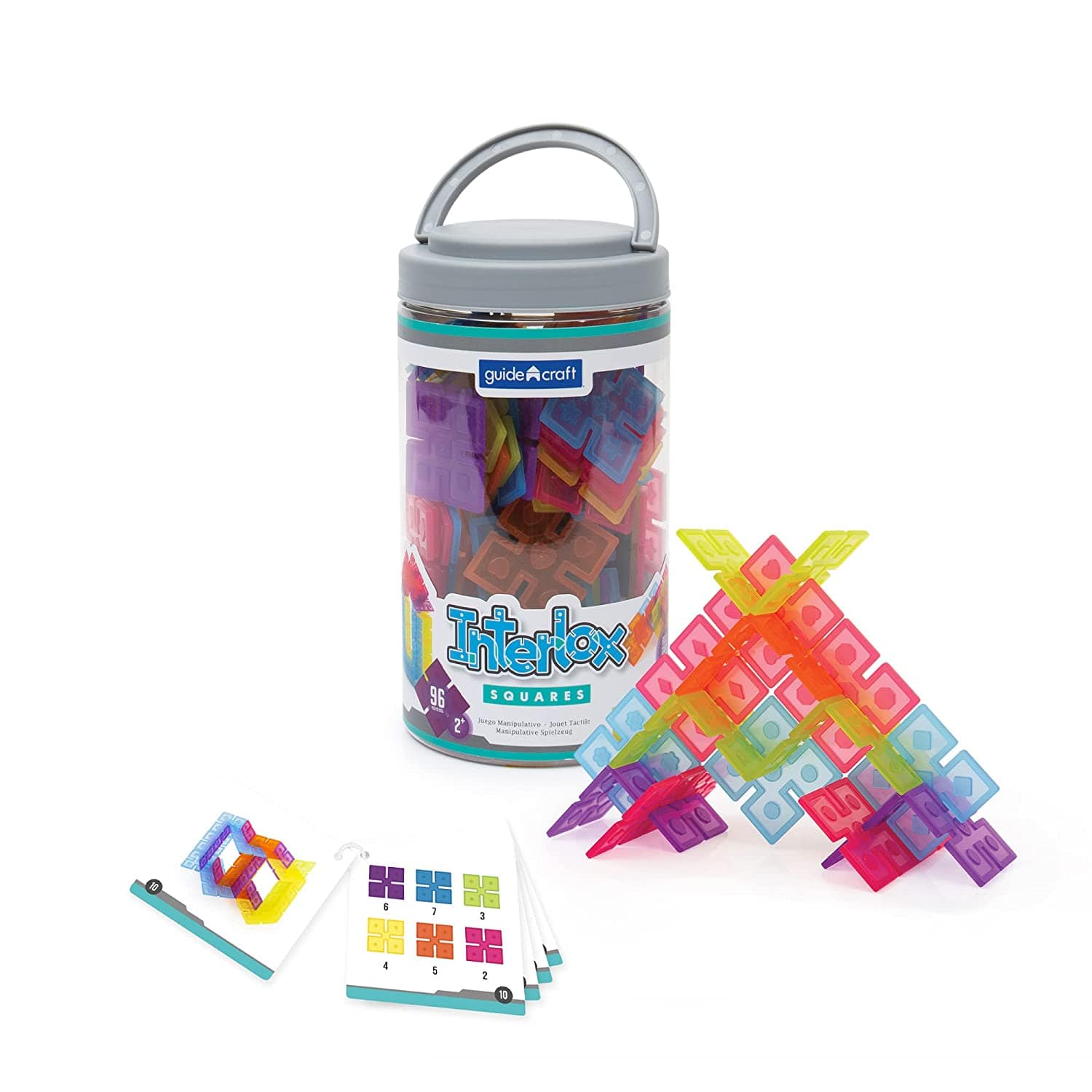 Guidecraft Interlox Squares - 96 pc. set