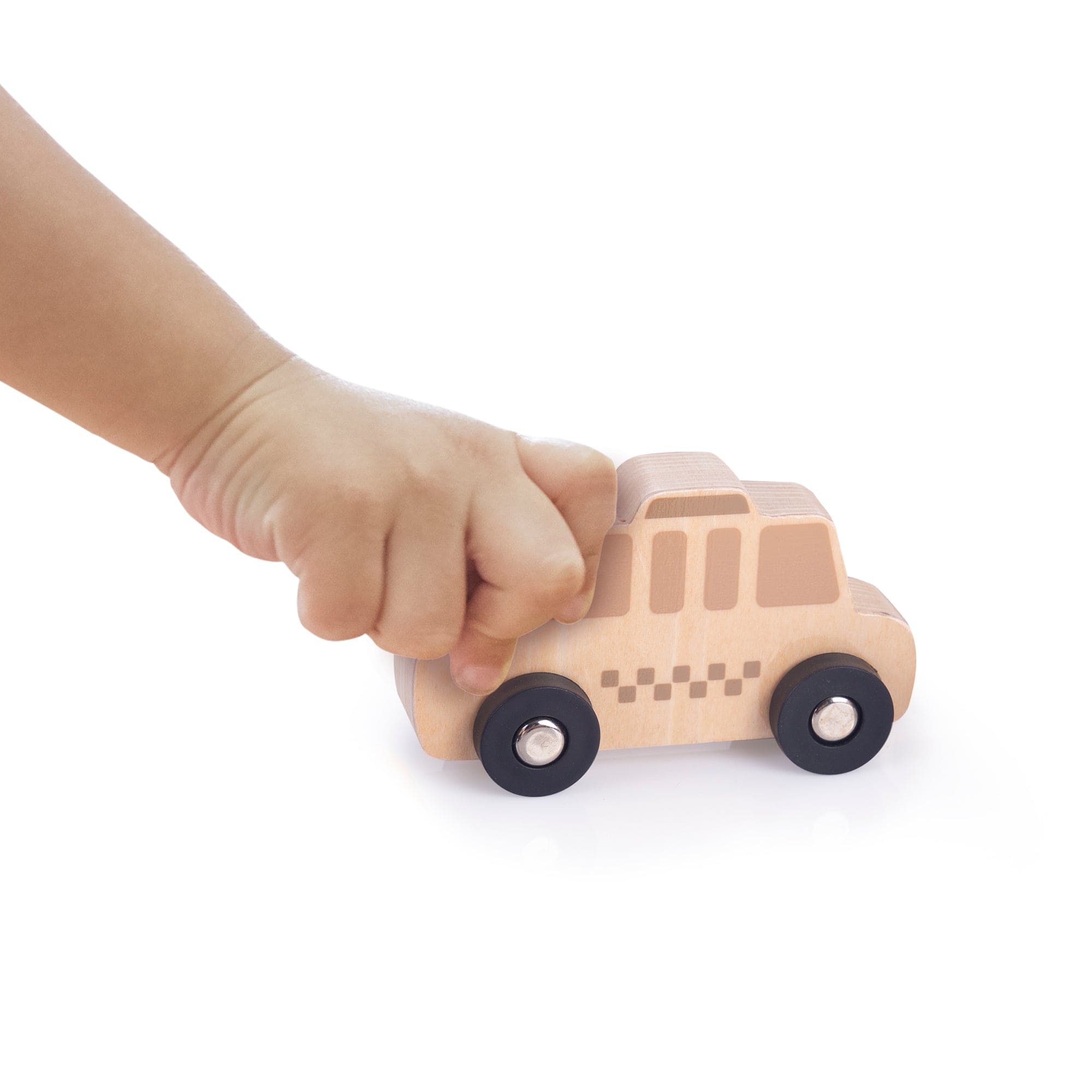 Guidecraft Mini Wooden Trucks - Set of 10