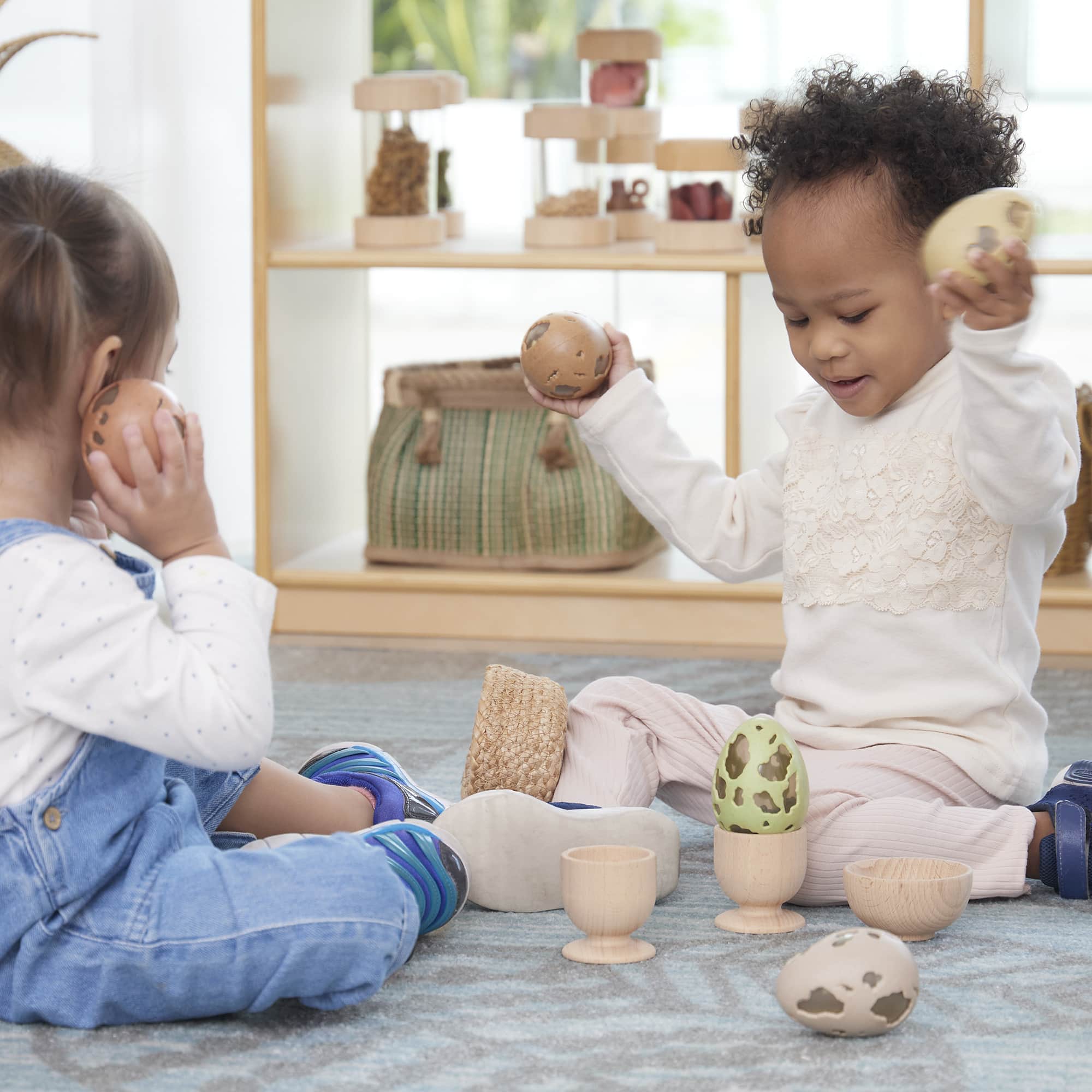 Guidecraft Sensory Egg Shakers - Set of 6