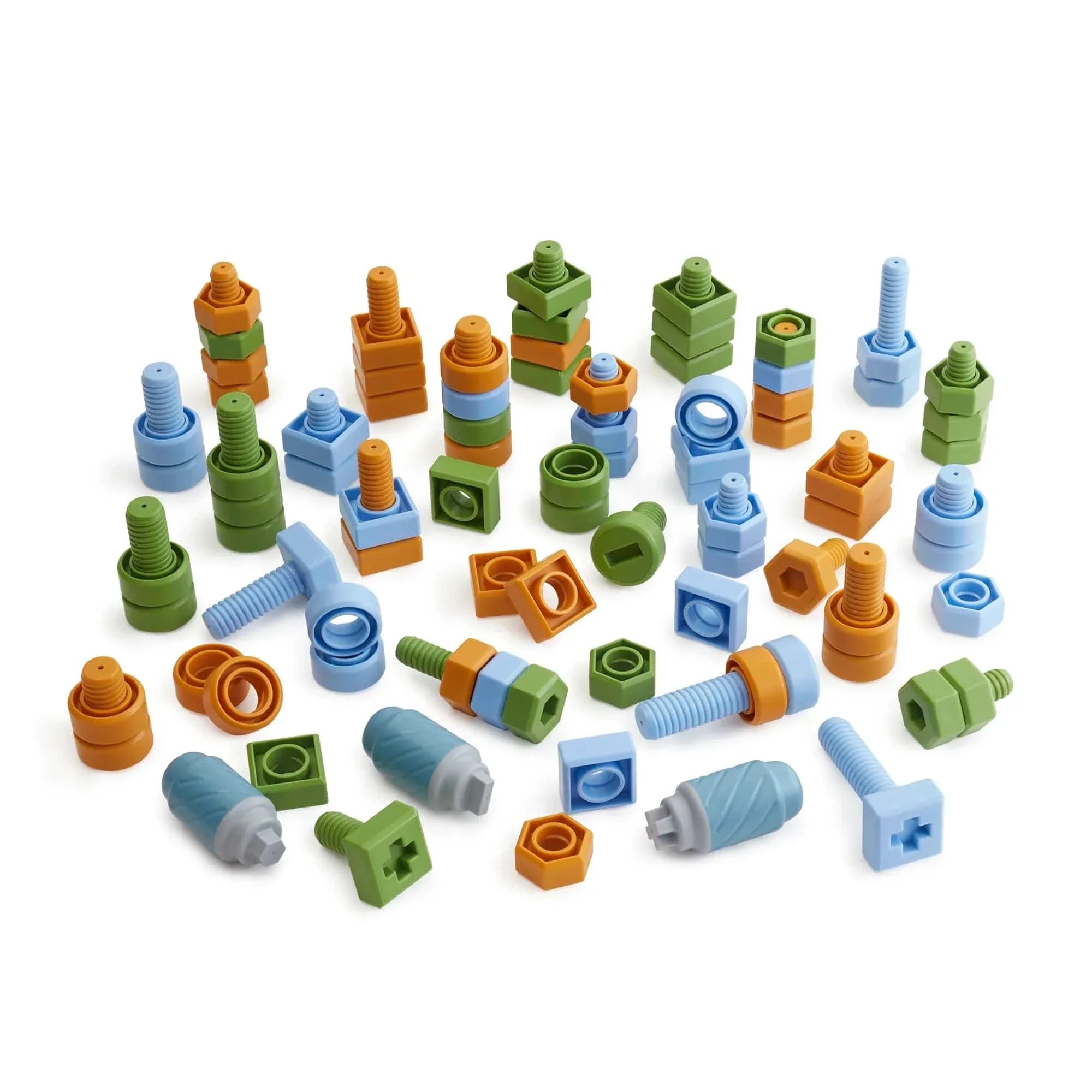 Guidecraft Twisty Tools - Nuts and Bolts Set - 84 pieces