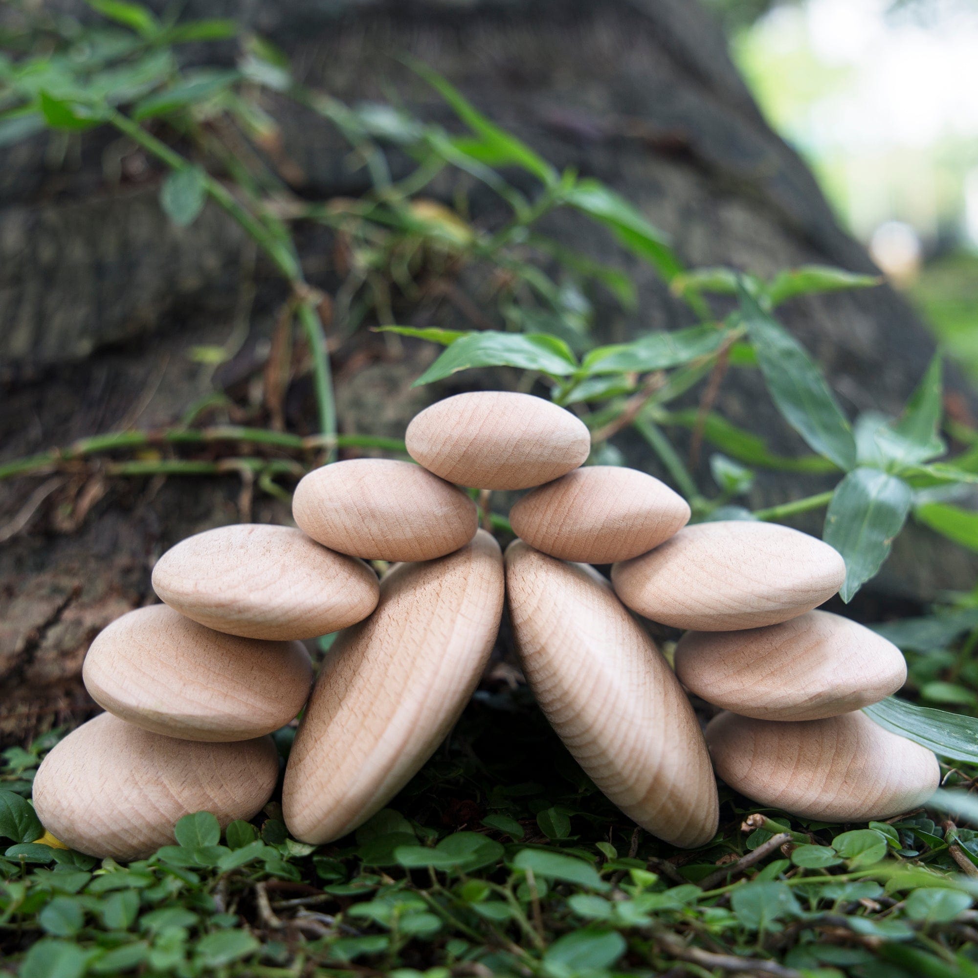 Guidecraft Wood Stackers River Stones