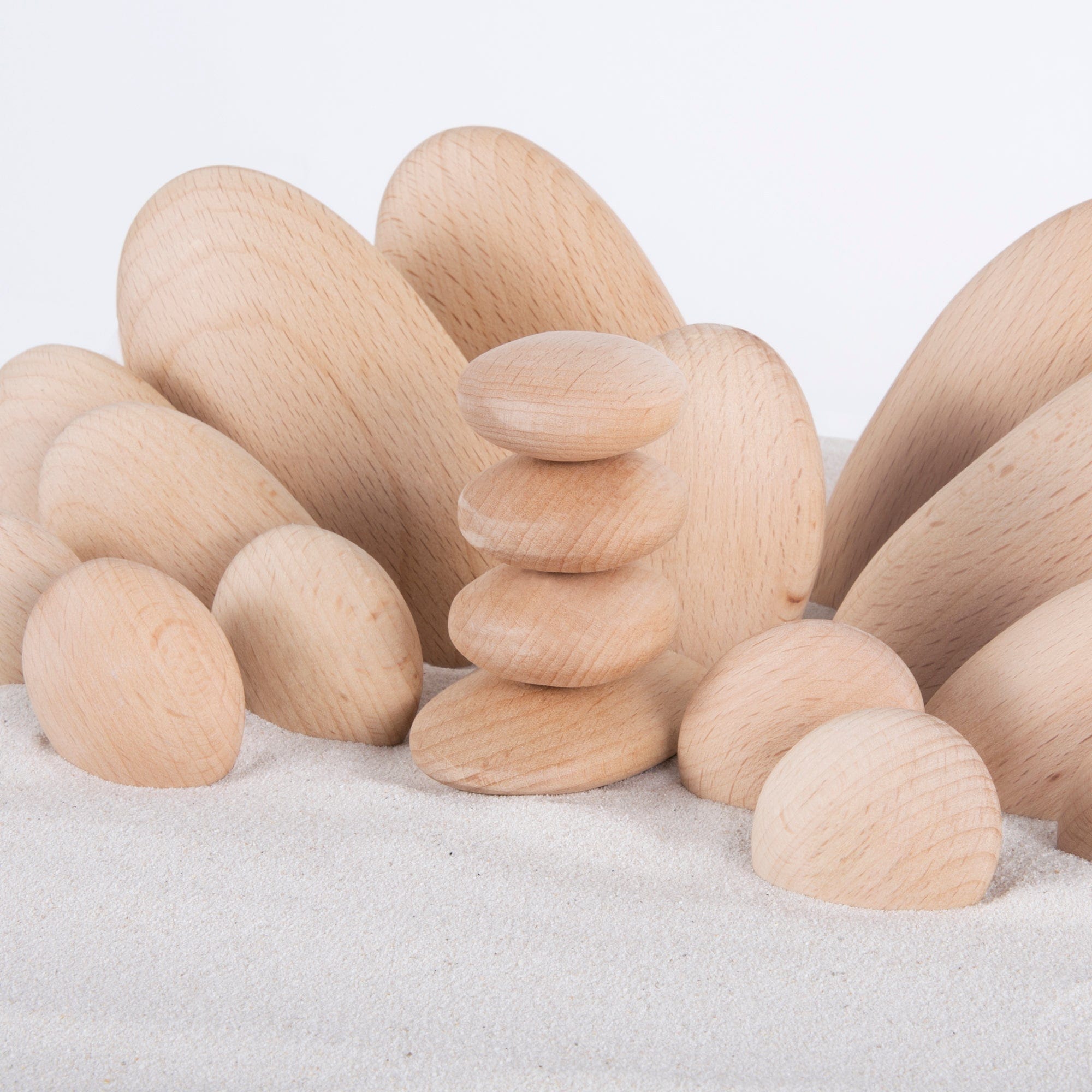 Guidecraft Wood Stackers River Stones