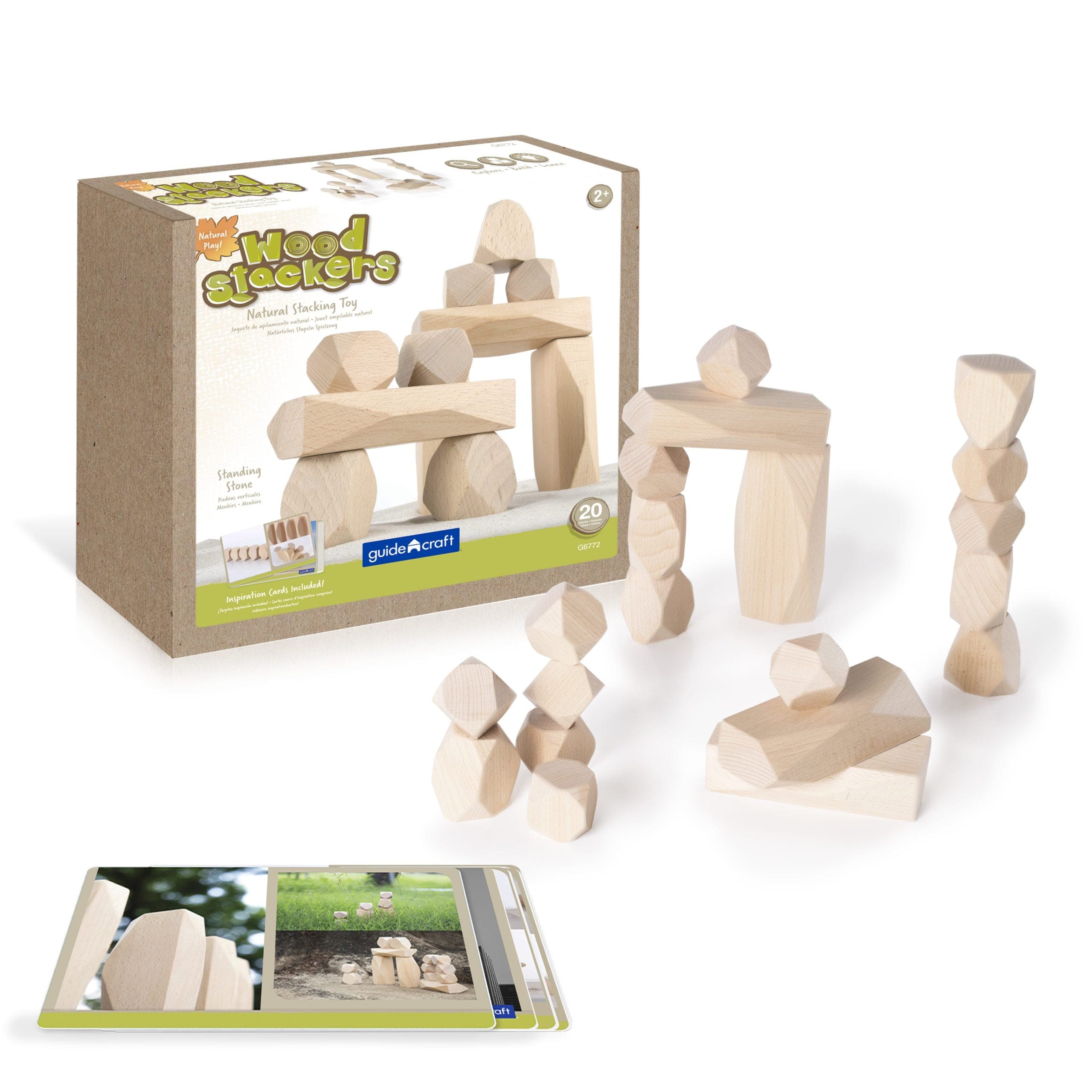 Guidecraft Wood Stackers Standing Stones