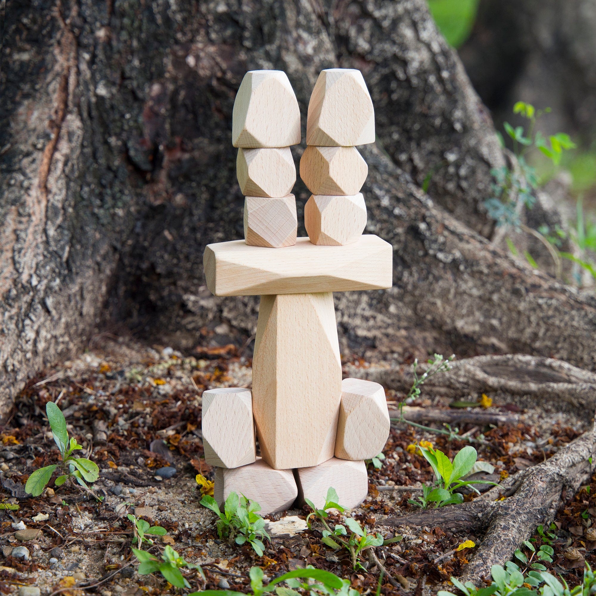 Guidecraft Wood Stackers Standing Stones