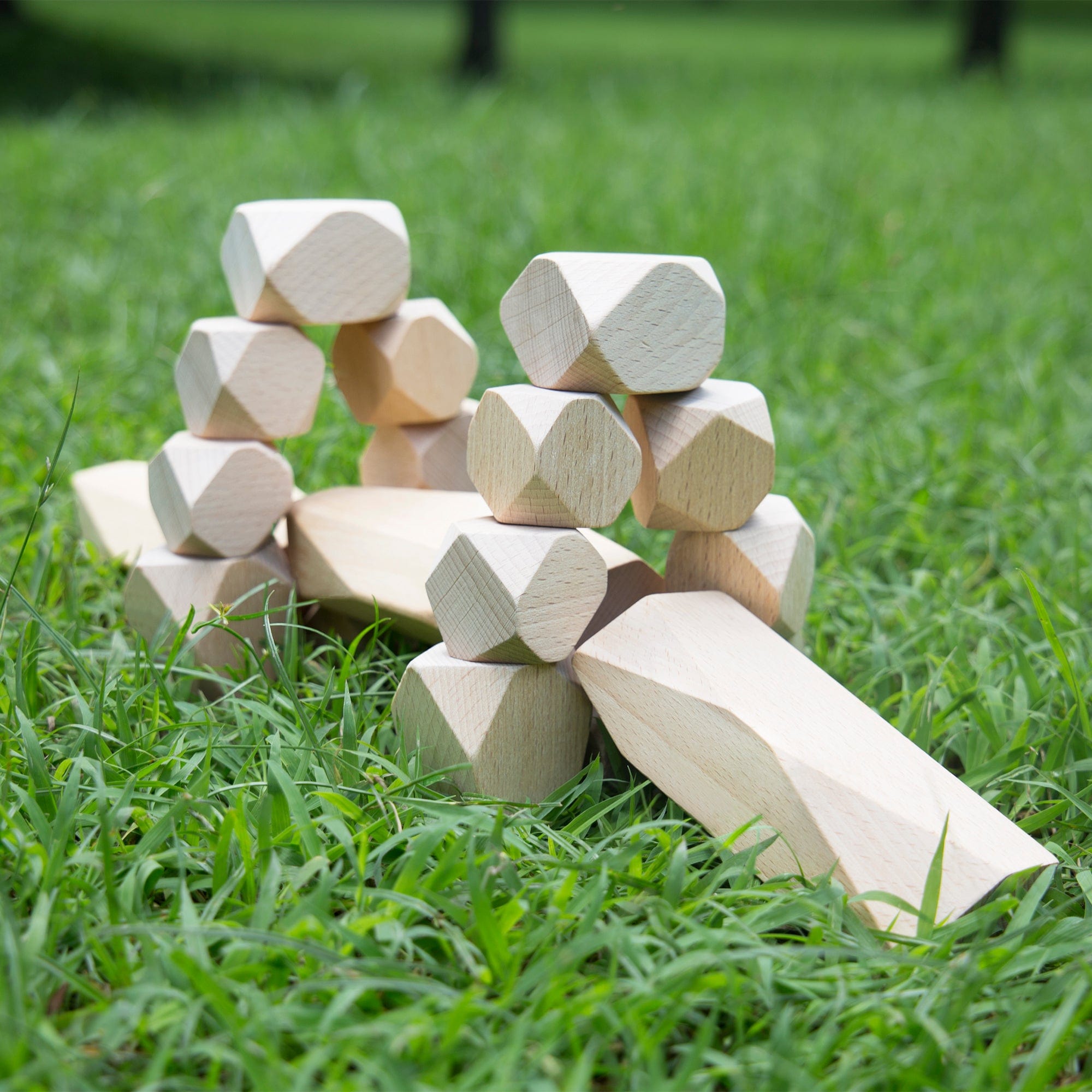 Guidecraft Wood Stackers Standing Stones