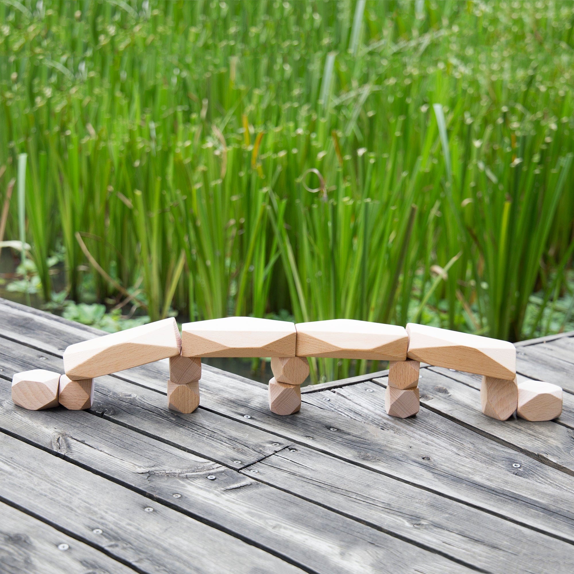 Guidecraft Wood Stackers Standing Stones