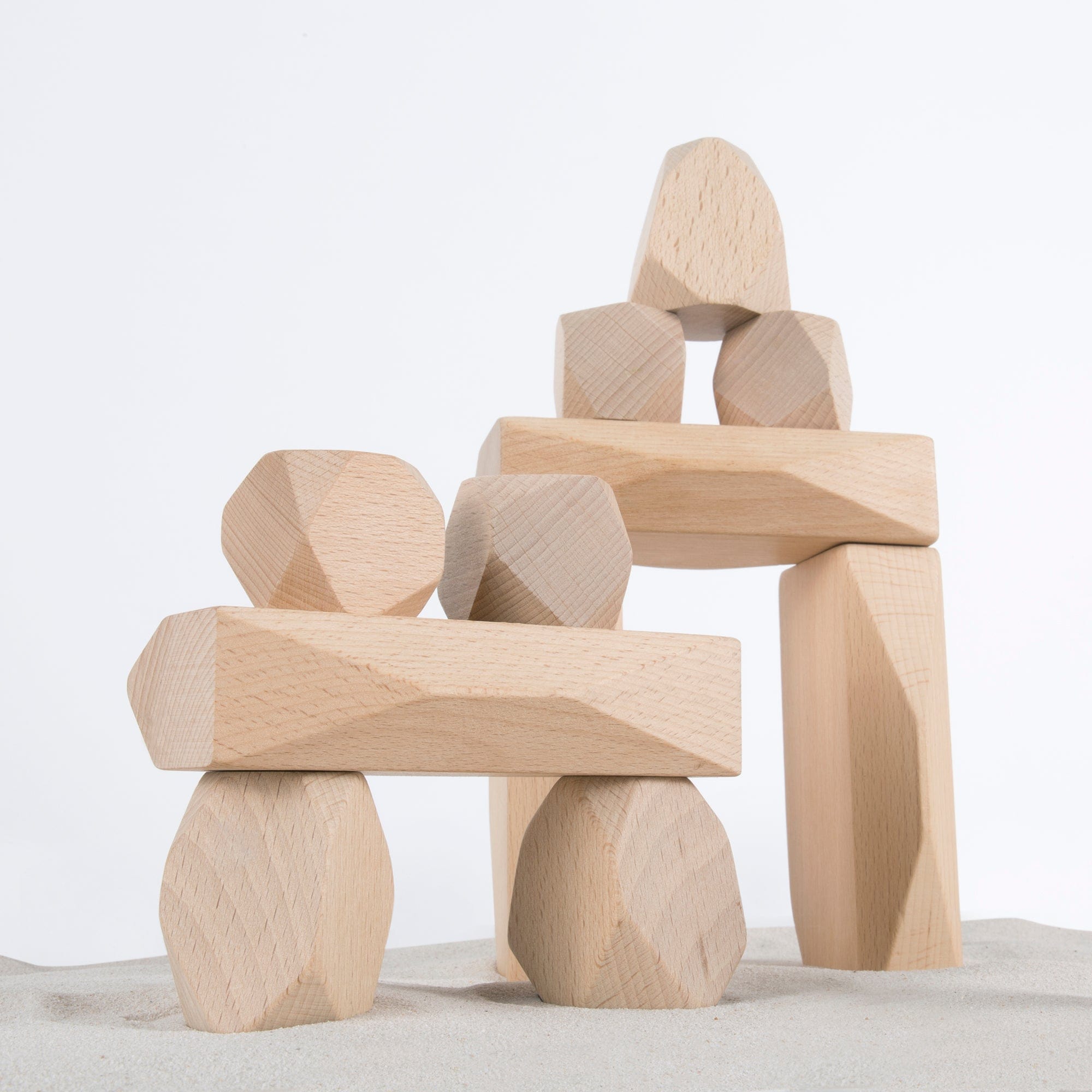 Guidecraft Wood Stackers Standing Stones