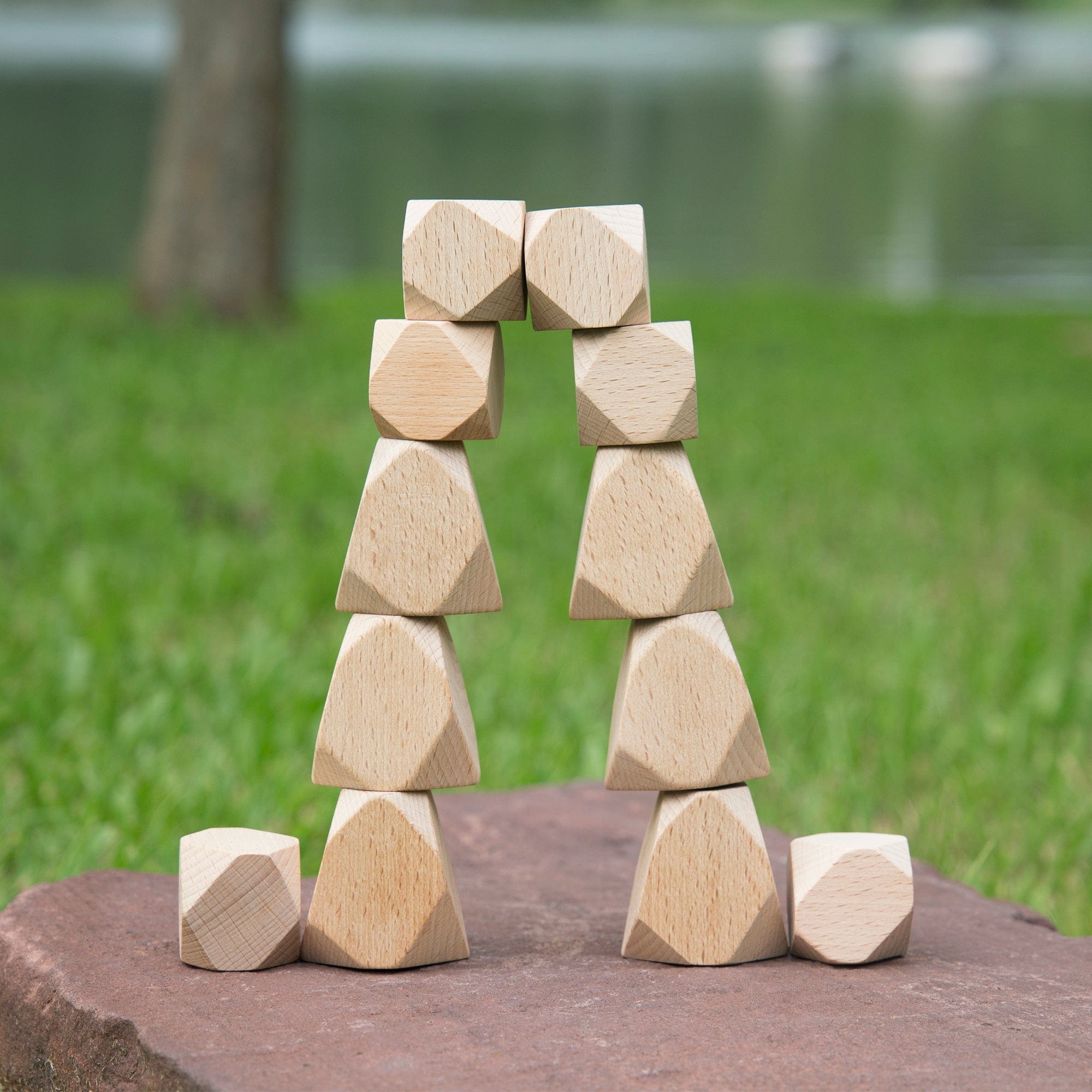 Guidecraft Wood Stackers Standing Stones
