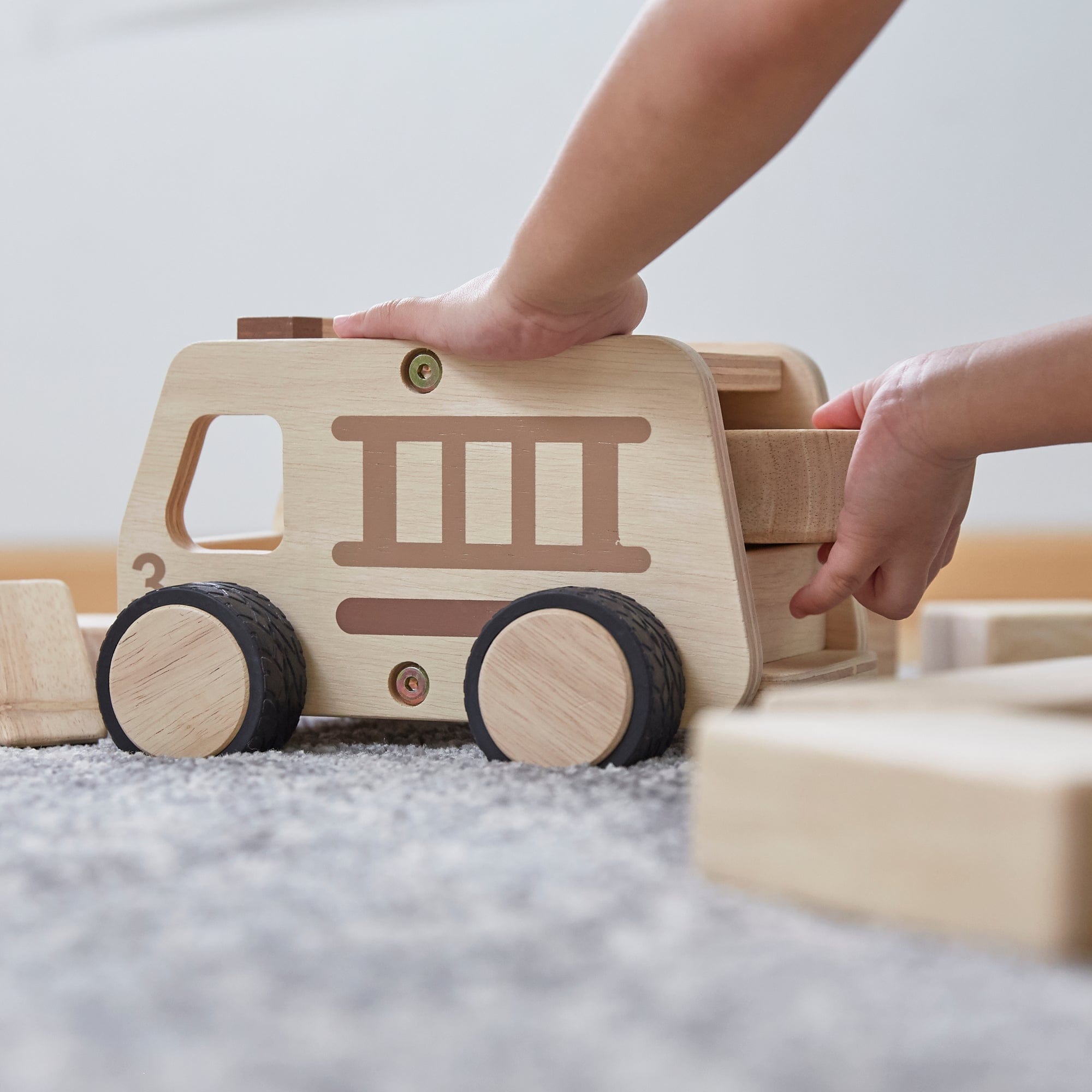 Guidecraft Wooden Fire Truck