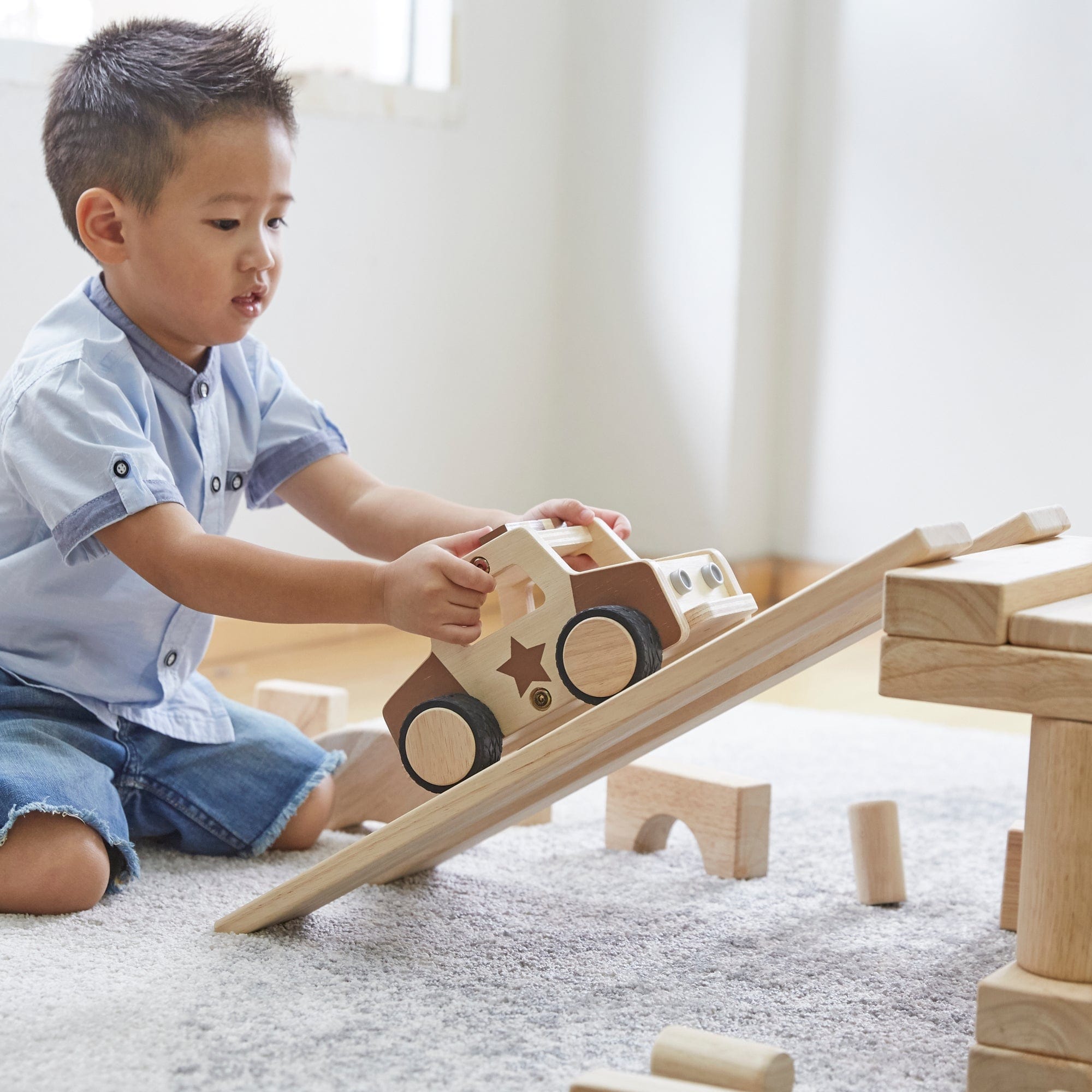 Guidecraft Wooden Police Car