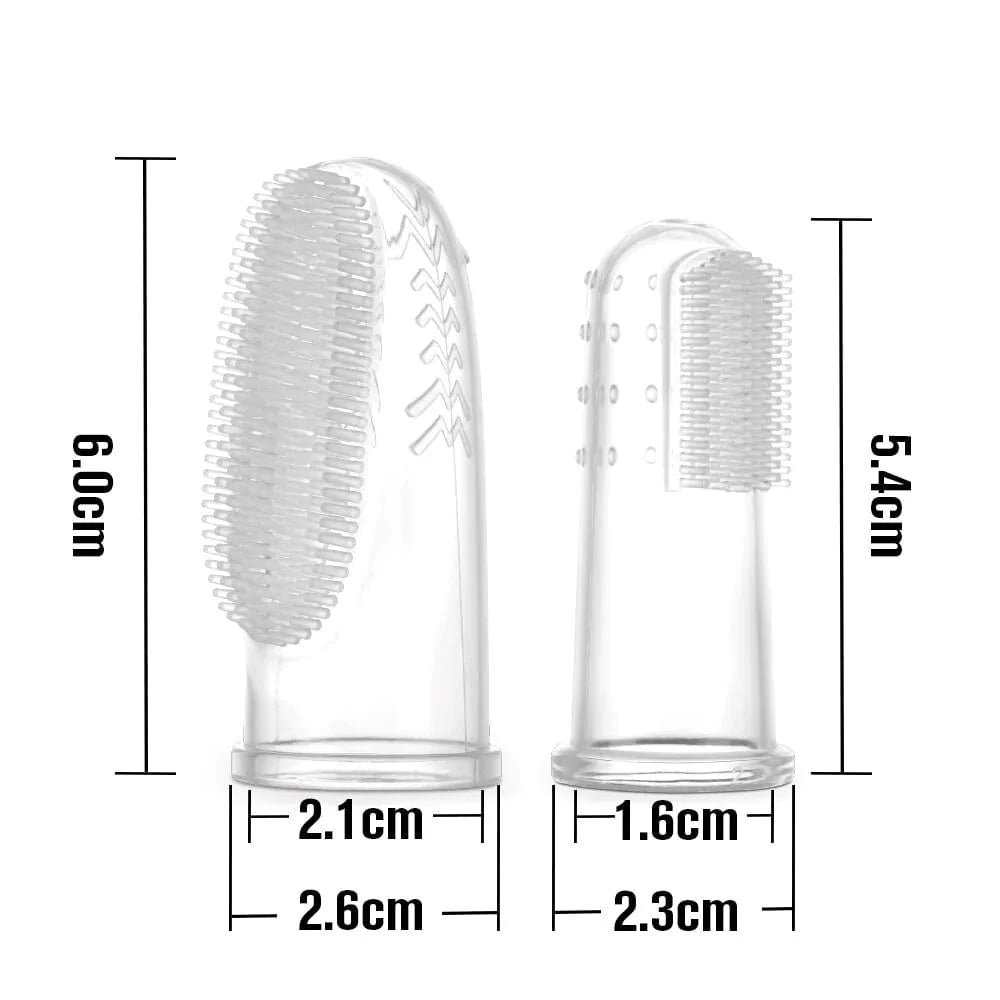 HAAKAA Silicone Finger Toothbrush set 2pcs (S&L)