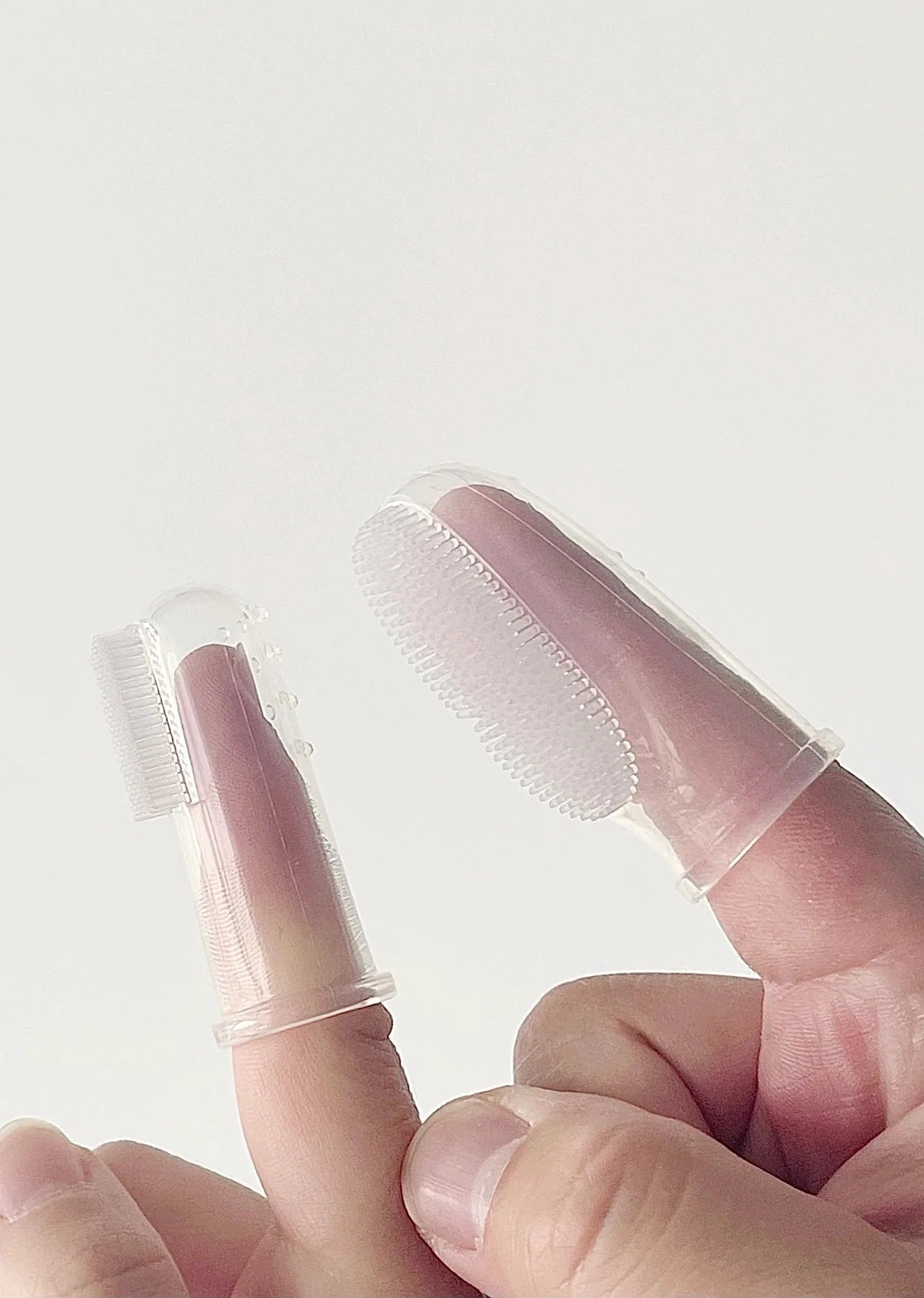 HAAKAA Silicone Finger Toothbrush set 2pcs (S&L)