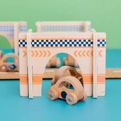 The Freckled Frog Happy Architect Raceway with Cars
