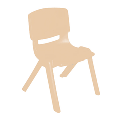 VIVAIO Happy Resin Chairs - Almond Chair 24 cm (PICKUP ONLY)