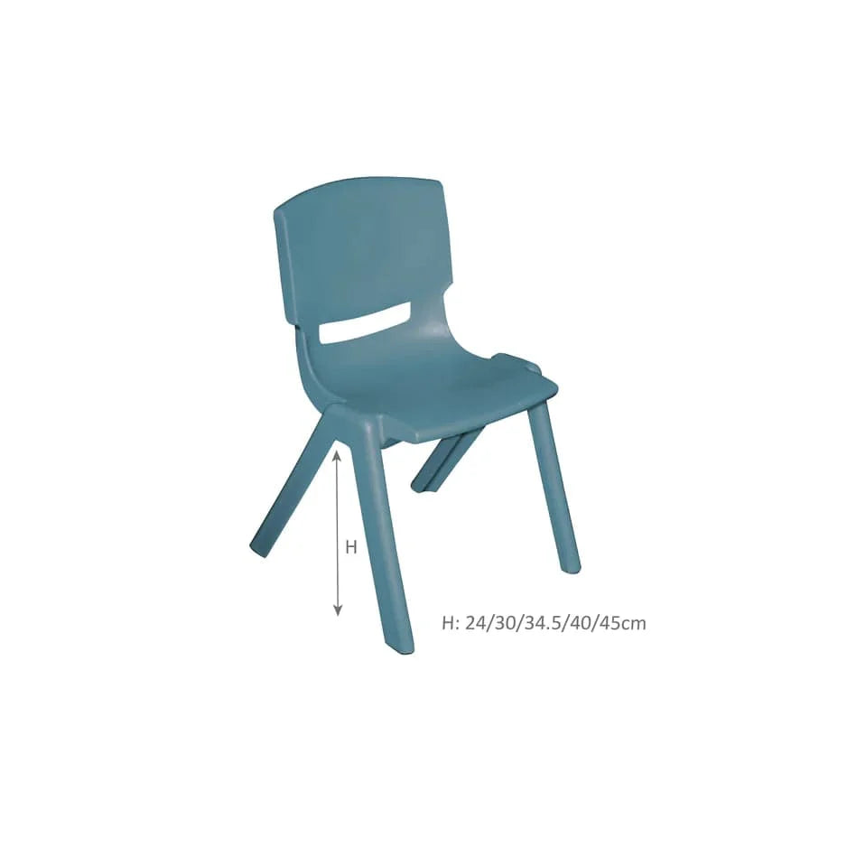 VIVAIO Happy Resin Chairs - Slate Chair 24 cm (PICKUP ONLY)
