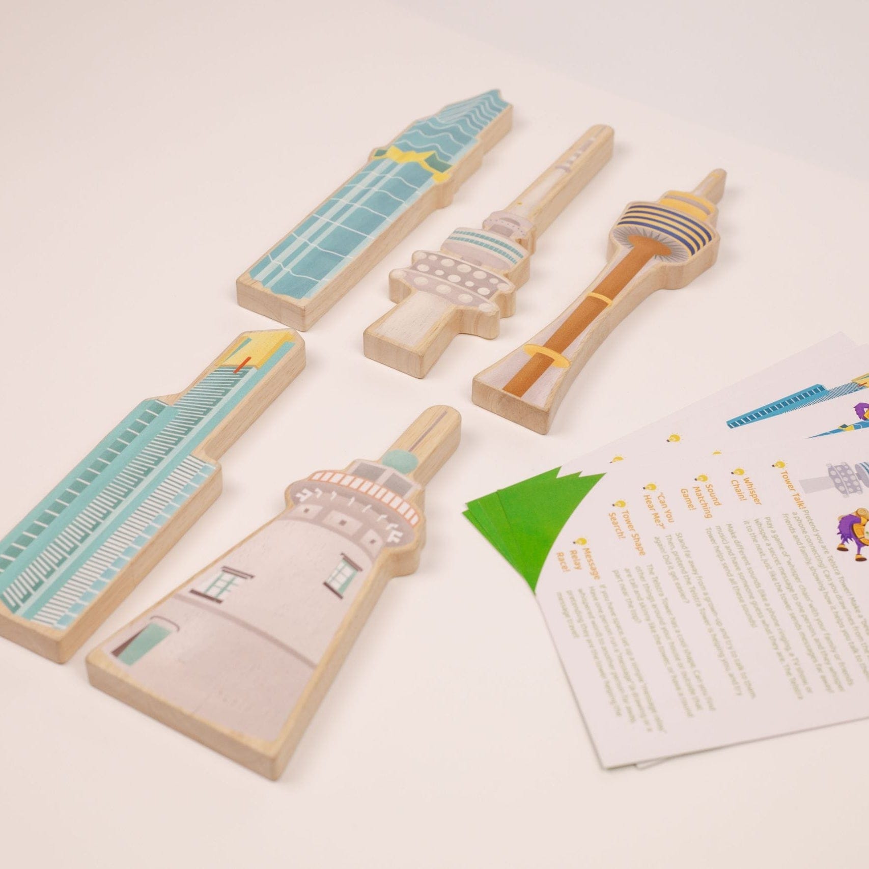 QToys Australian Iconic buildings set of 5 (With educational activity cards)