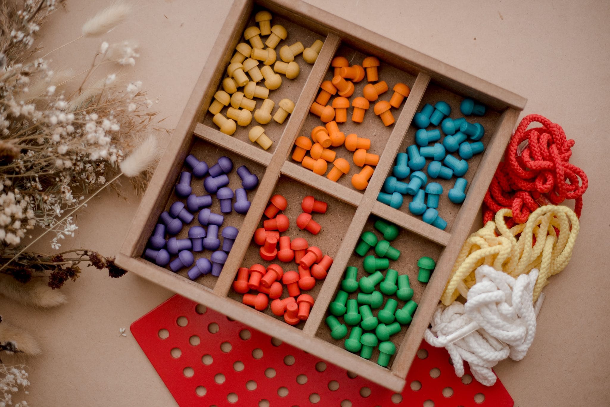 QToys Froebel Peg and Lacing Board