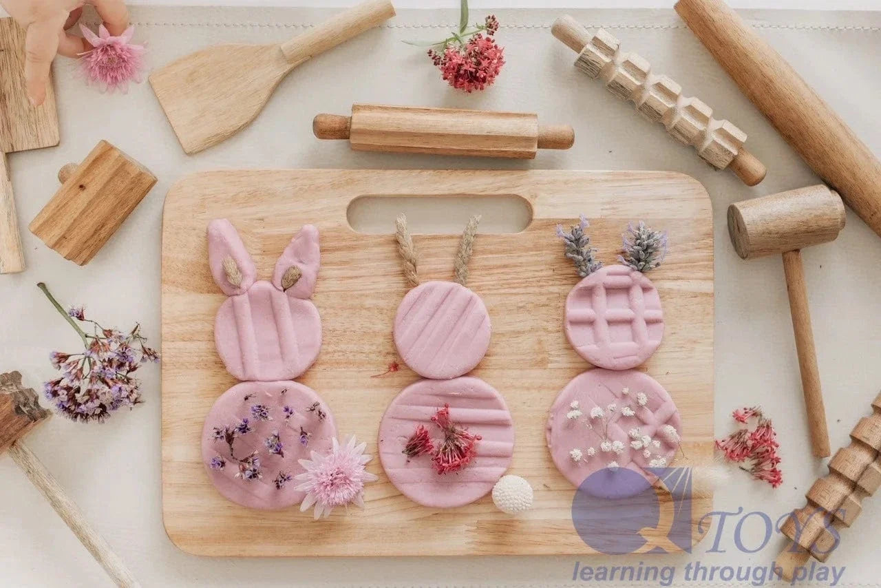 QToys Wooden Playdough Kit