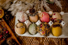 QToys DIY Wooden Eggs (set of 12)