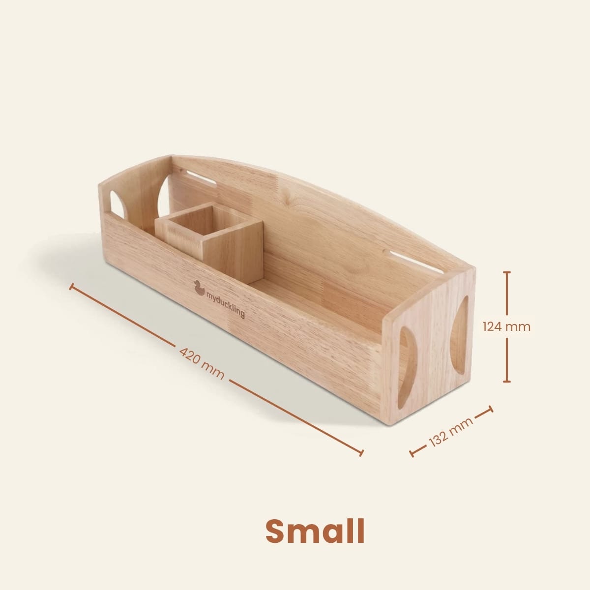 myduckling Solid Wood Side Shelf